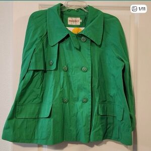 Women's XL Maestro Kelly Green Jacket 100% cotton